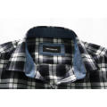 Long Sleeves Classic Black White Checkered Men's Shirt